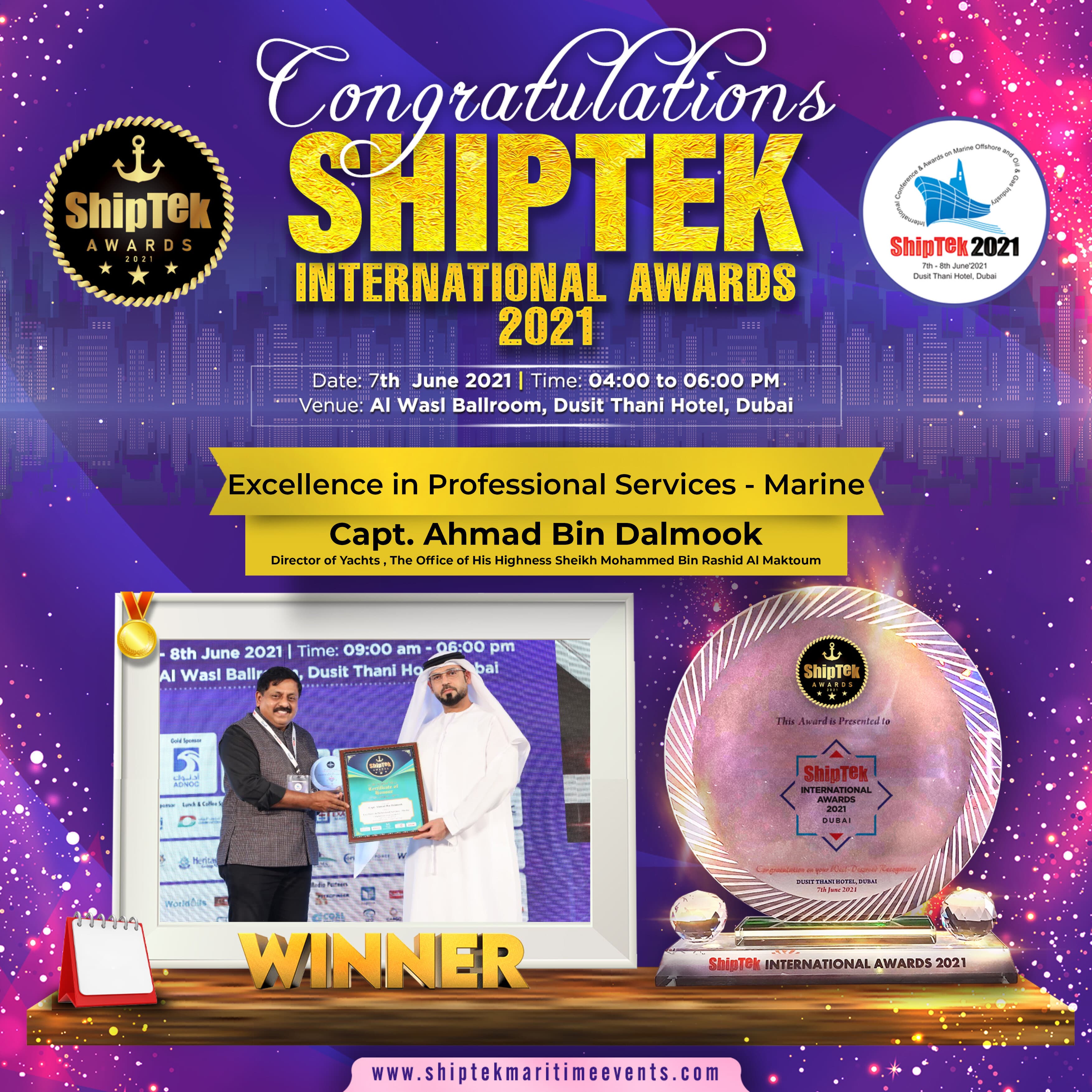 ShipTek2021 Winners